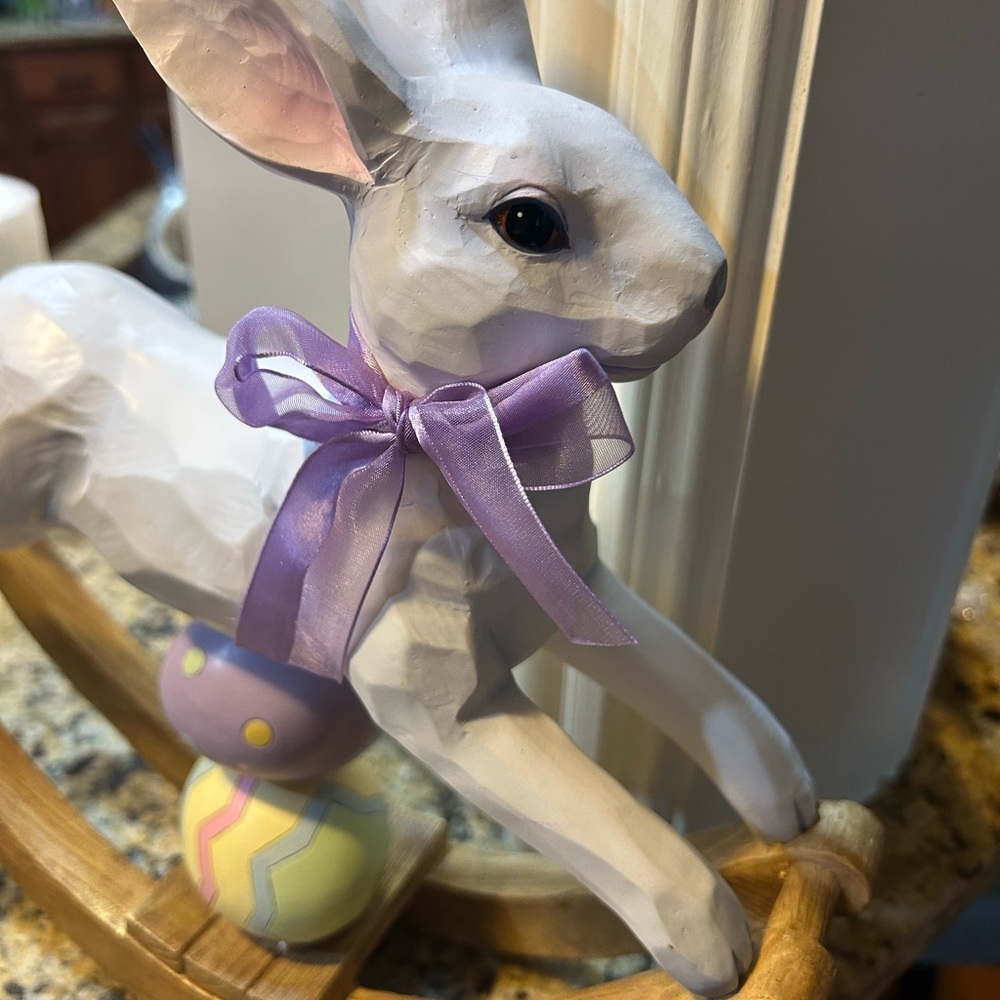 Lenox Rocking Easter Bunny Rabbit - Picture 2 of 7